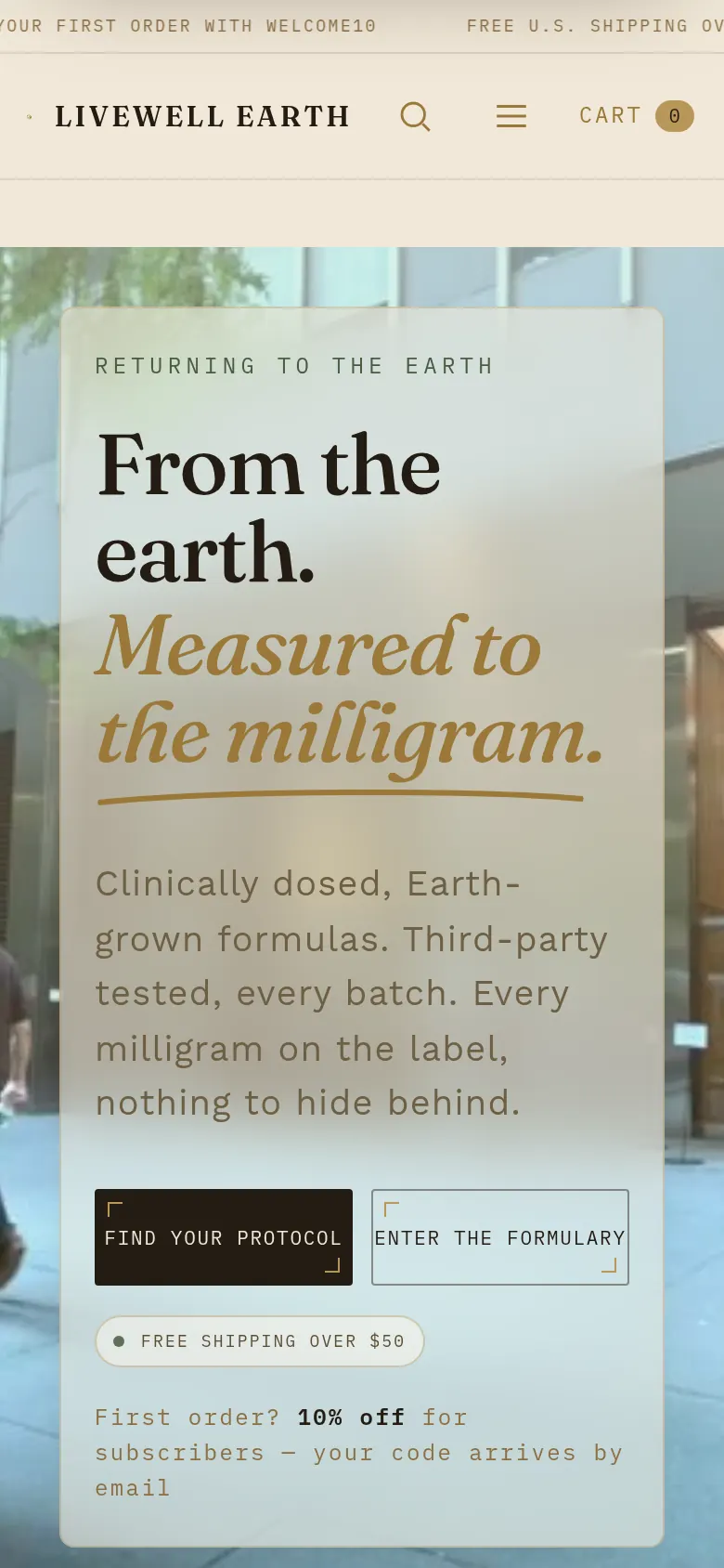 LiveWell Earth on mobile