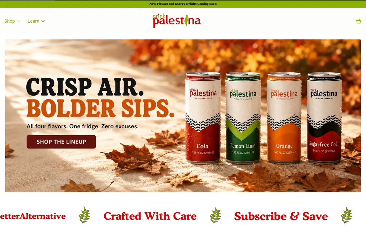 Drink Palestina online store
